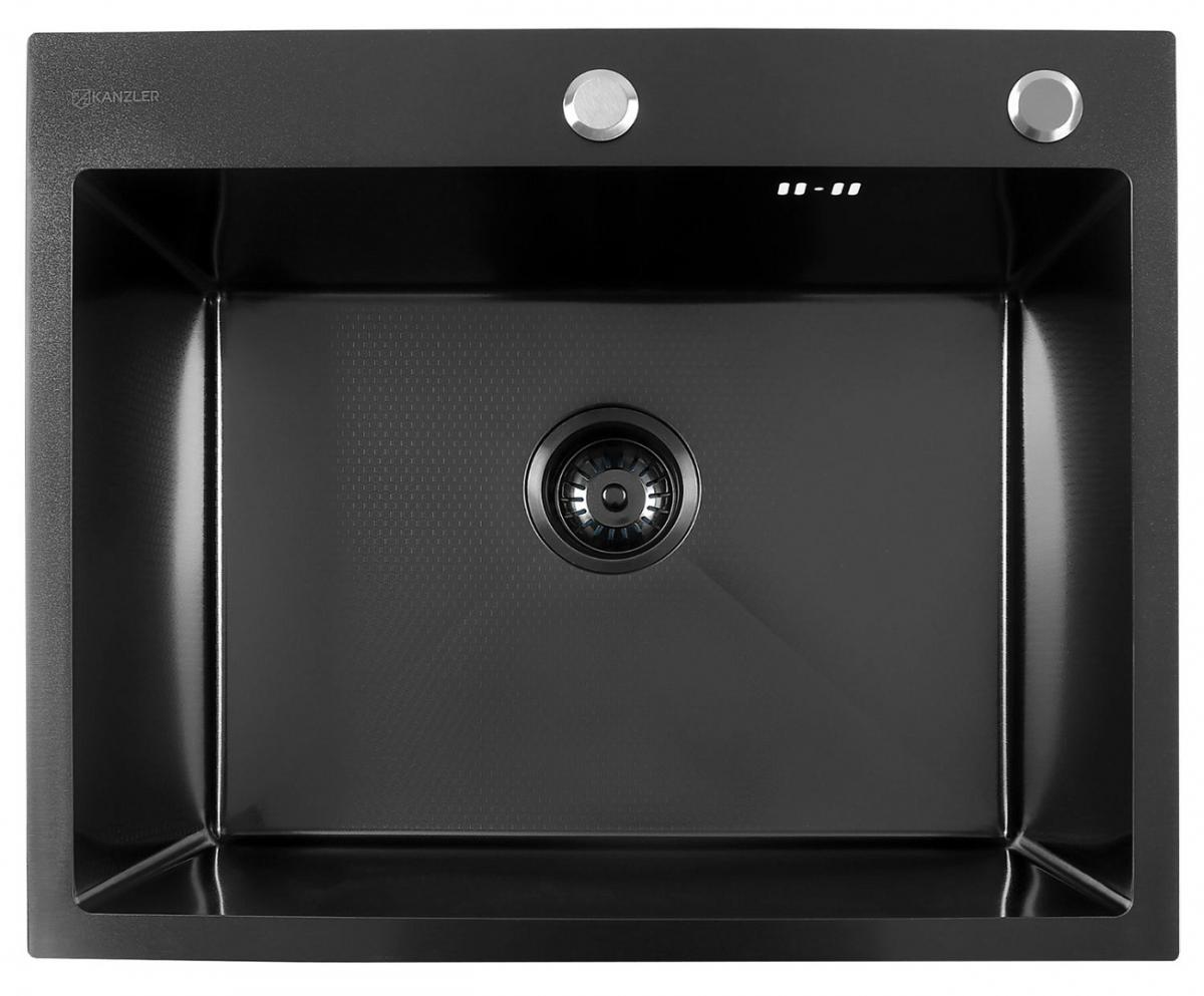 KANZLER  Мойка KAS 600*500 BLACK PVD DECOR