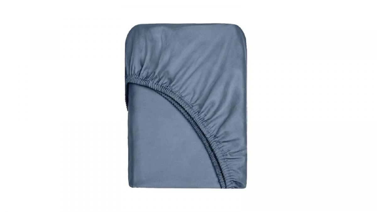 Простынь 160*200 Askona Home Синий лед