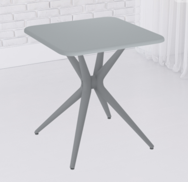 Стол Sheffilton SHT-TT30 83/83 Серый пластик TT73/Основание для стола Sheffilton SHT-TU30 TU50 серы