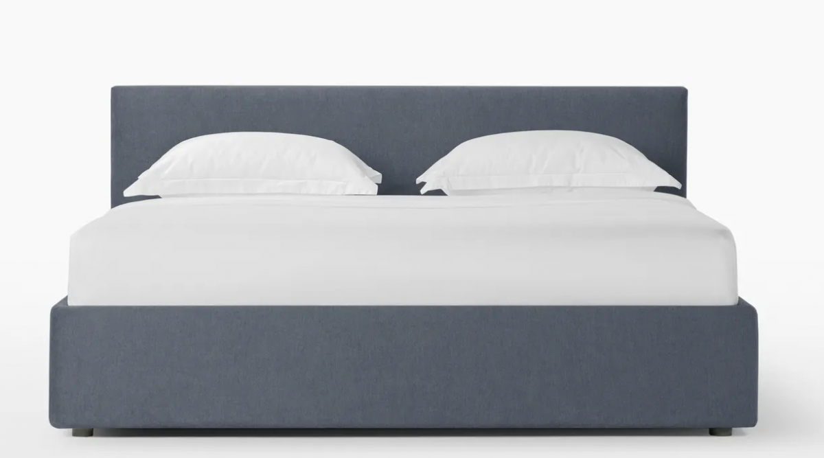 Кровать 200*160 Mira Nova (Мира Нова) ножки хром 10см, Тк. Sky Velvet 38