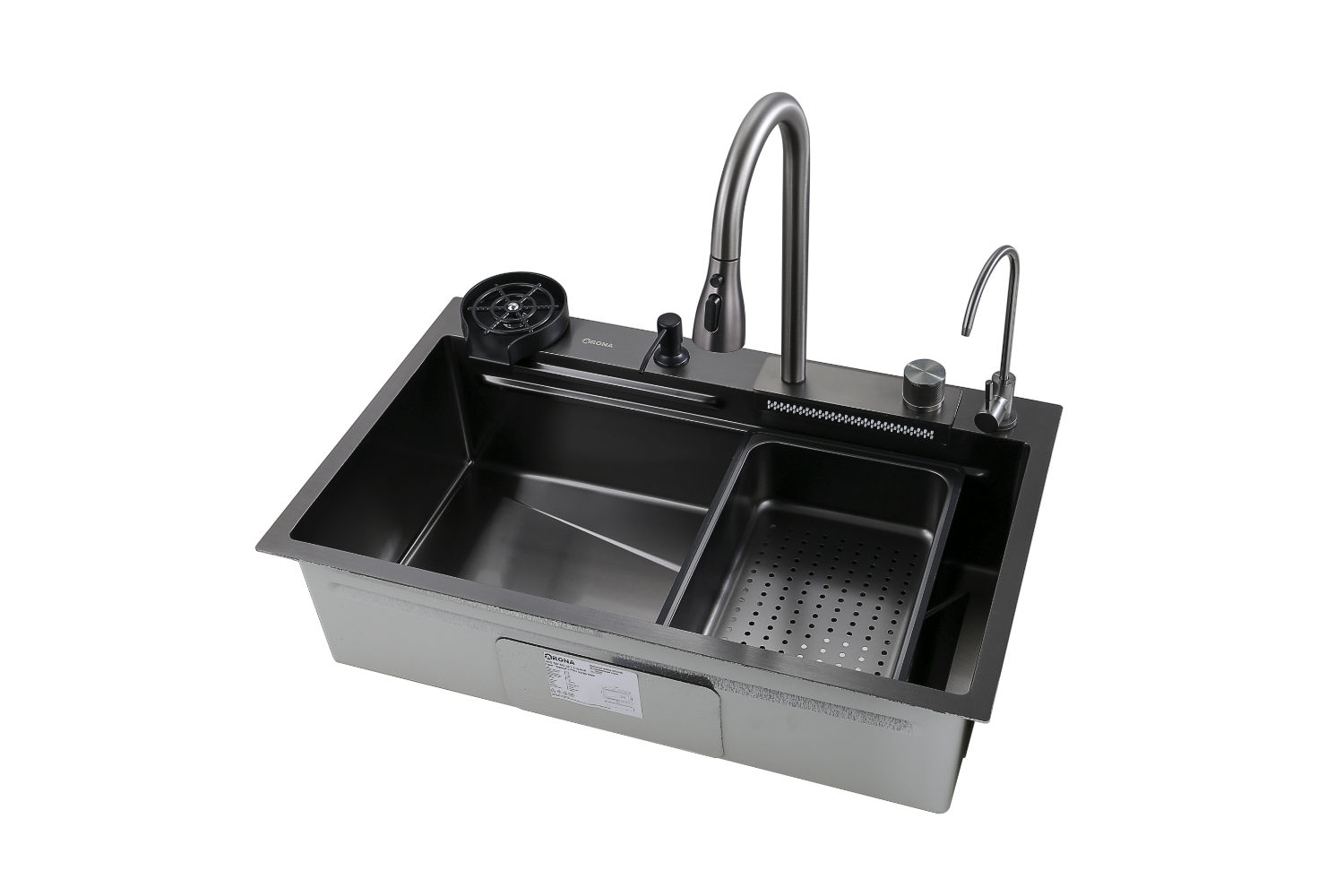 Кухонная мойка ARONA ARS 680.460 SET 2 BLACK