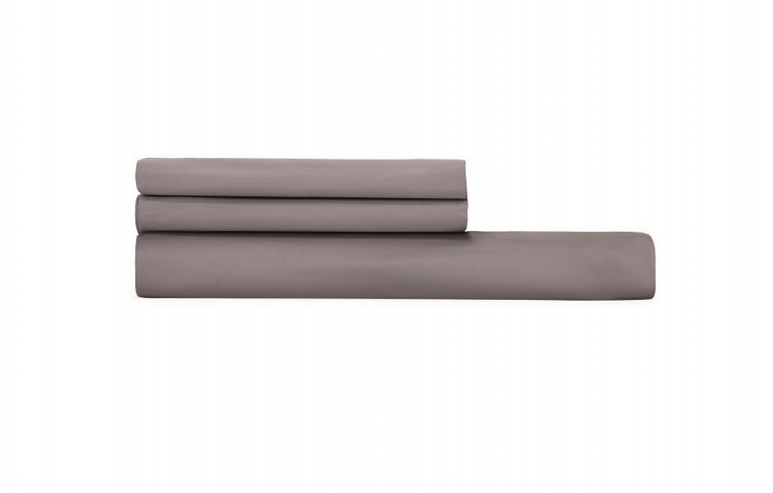 Простынь 180*200 Askona Comfort Maco Sateen Пепельный