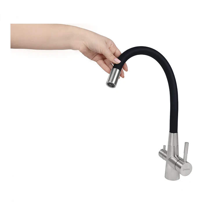 39022, Кухонный смеситель ARONA ARM 304 BLACK