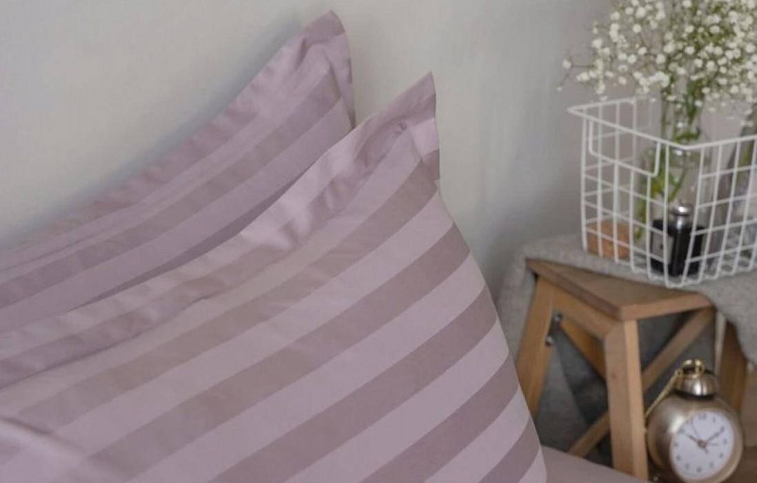 КПБ Askona Comfort Stripe 3*3 (односп) Фиалковый