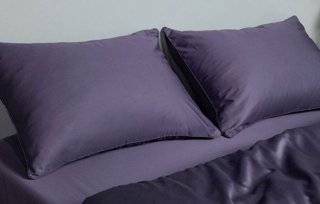 Простынь 140*200 Askona Comfort Maco Sateen Синий топаз