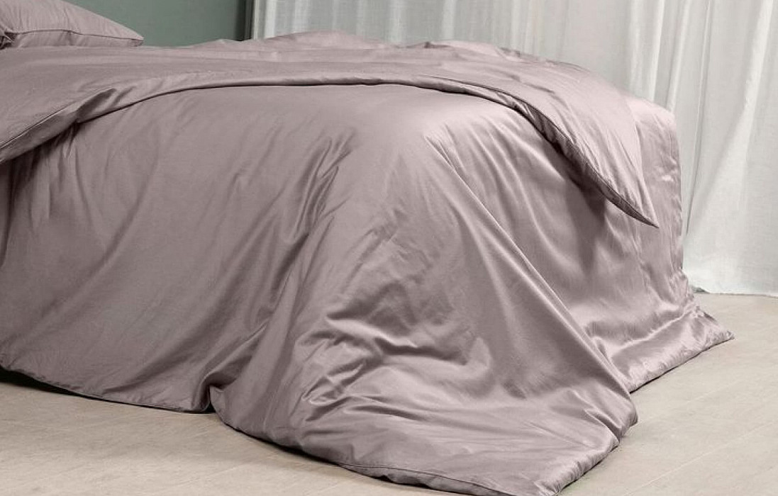 Простынь 140*200 Askona Comfort Maco Sateen Пепельный
