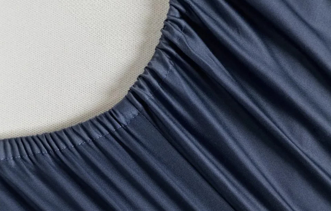 Простынь 090*200 Askona Home Navy blue