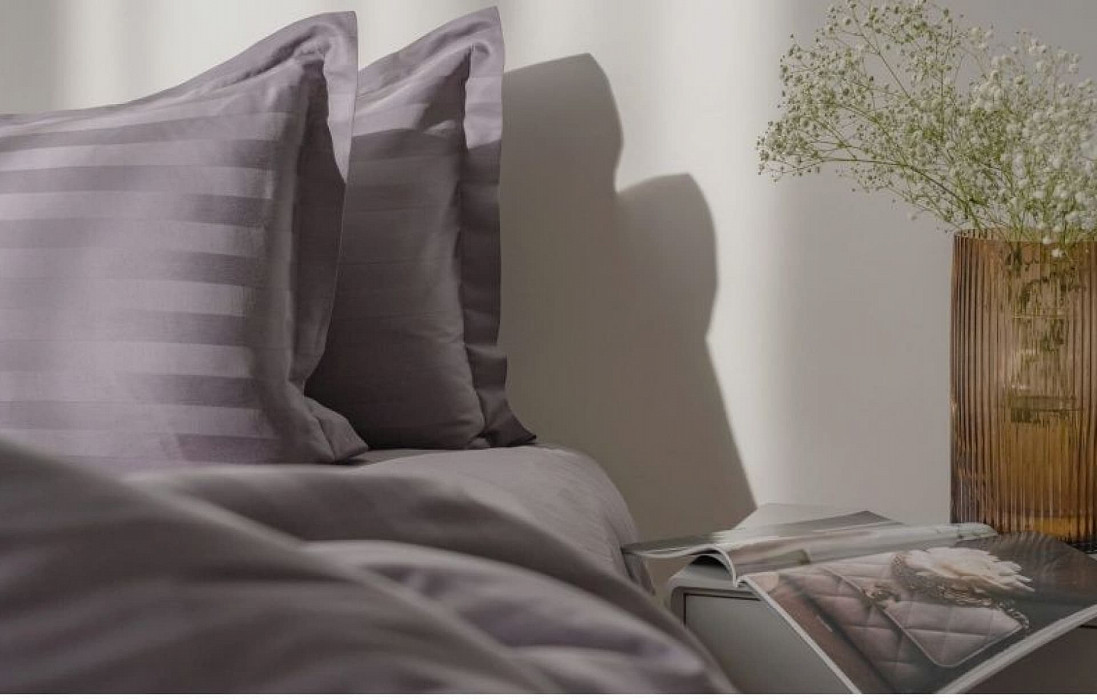 КПБ Askona Comfort Stripe 3*3 (евро) Графит