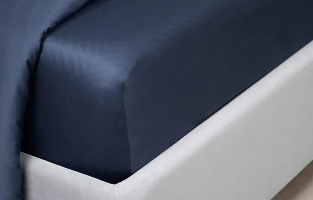 Простынь 180*200 Askona Home Navy blue