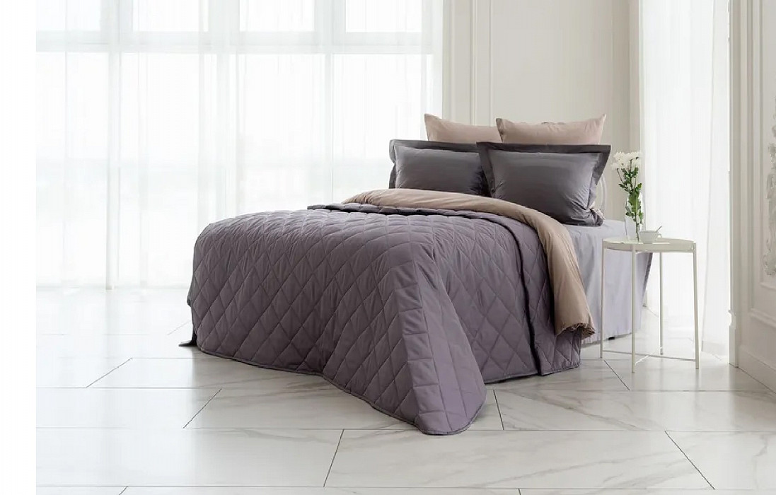 Покрывало Хлопковое Askona Home 220*240 Лиловая дымка