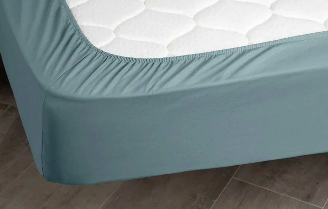 Простынь 220*240 Askona Comfort Cotton Серо-голубой