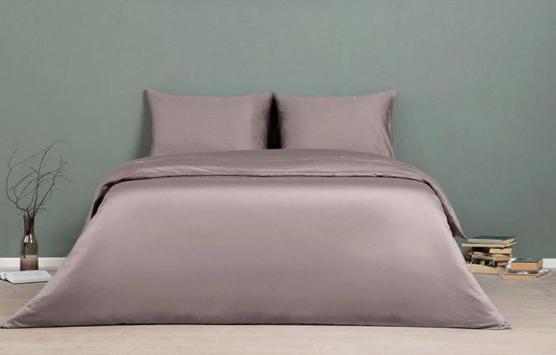 Простынь 140*200 Askona Comfort Maco Sateen Пепельный