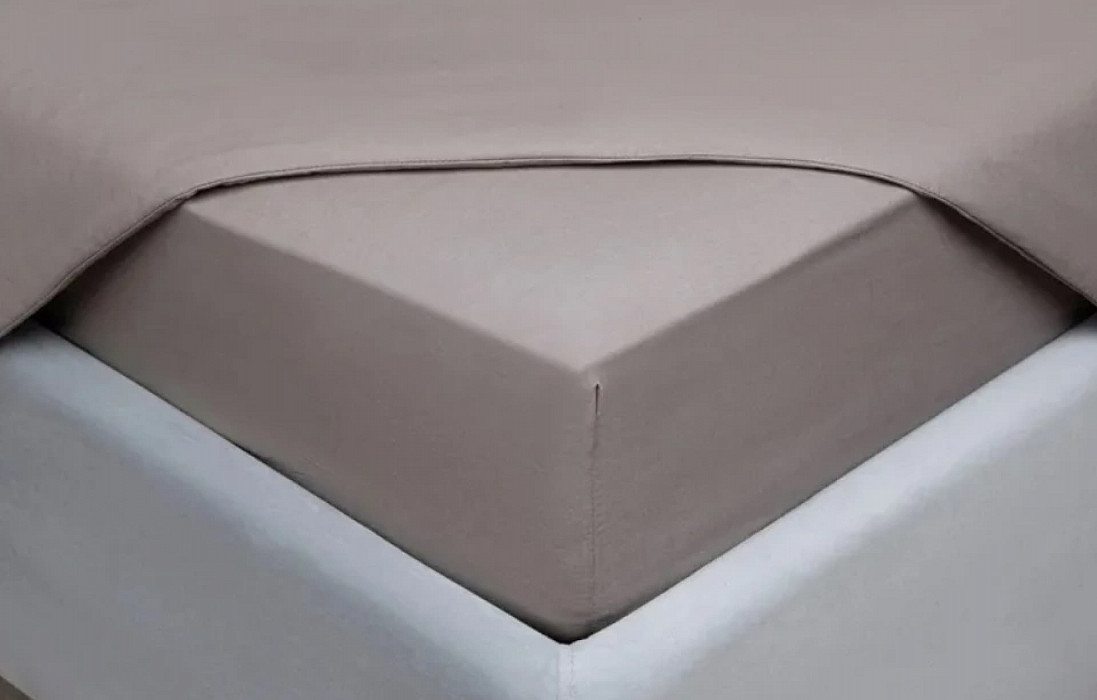 Простынь 090*200 Askona Comfort Cotton Светло-серый