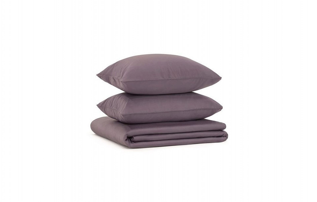 Простынь 180*200 Askona Comfort Maco Sateen Лиловая дымка