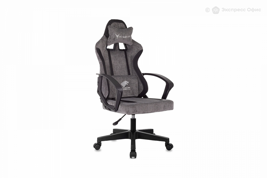 Кресло игровое Knight Optimum серый/черный
