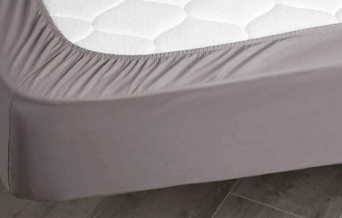 Простынь 090*200 Askona Comfort Cotton Светло-серый