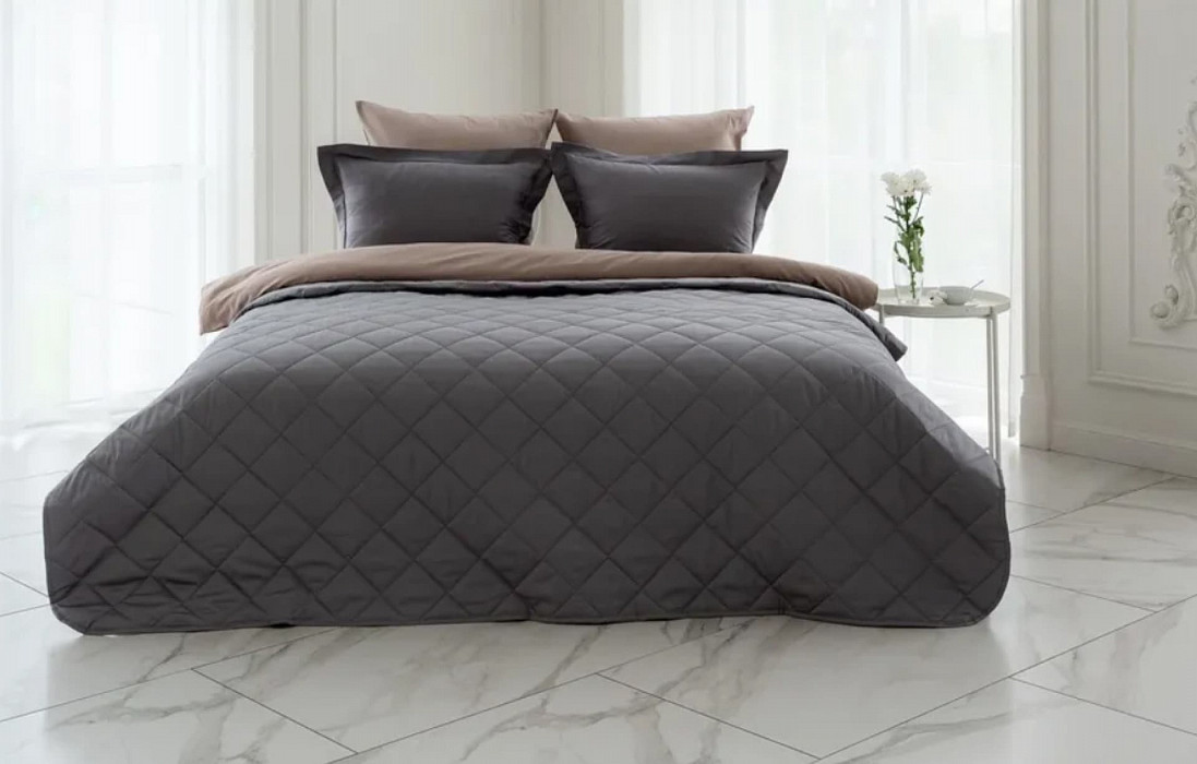 Покрывало Хлопковое Askona Home 220*240 Пепельный
