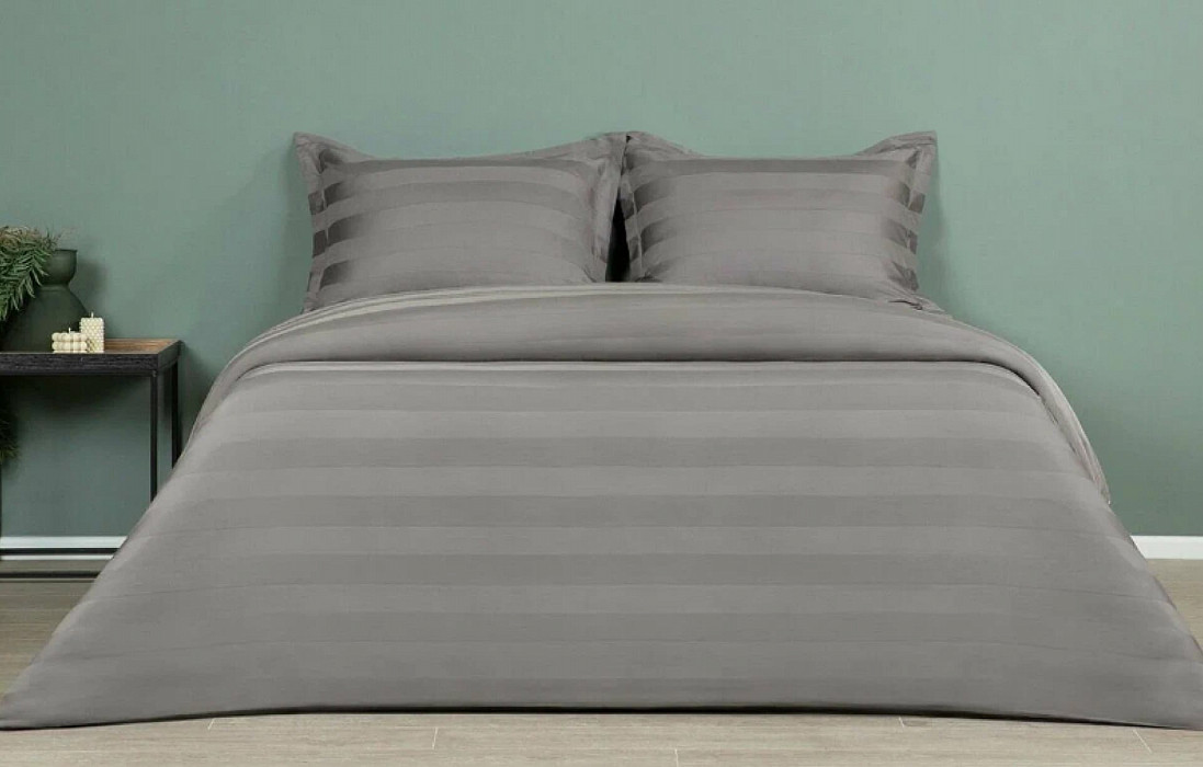 КПБ Askona Comfort Stripe 5*5 (односп) Антрацит