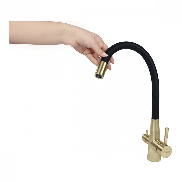 39021, Кухонный смеситель ARONA ARM 304 GOLD
