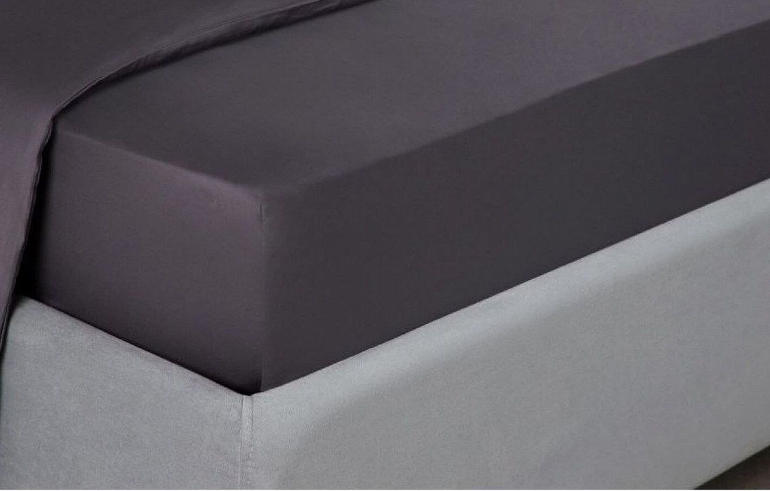 Простынь 180*200 Askona Home Graphite