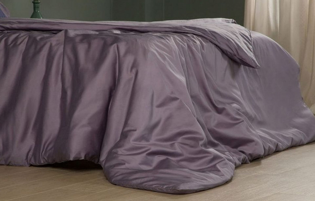 Простынь 140*200 Askona Comfort Maco Sateen Лиловая дымка